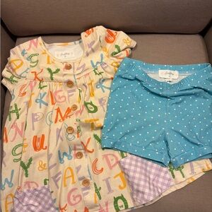 Sweet honey Colorful Alphabet Kids Pajama Set